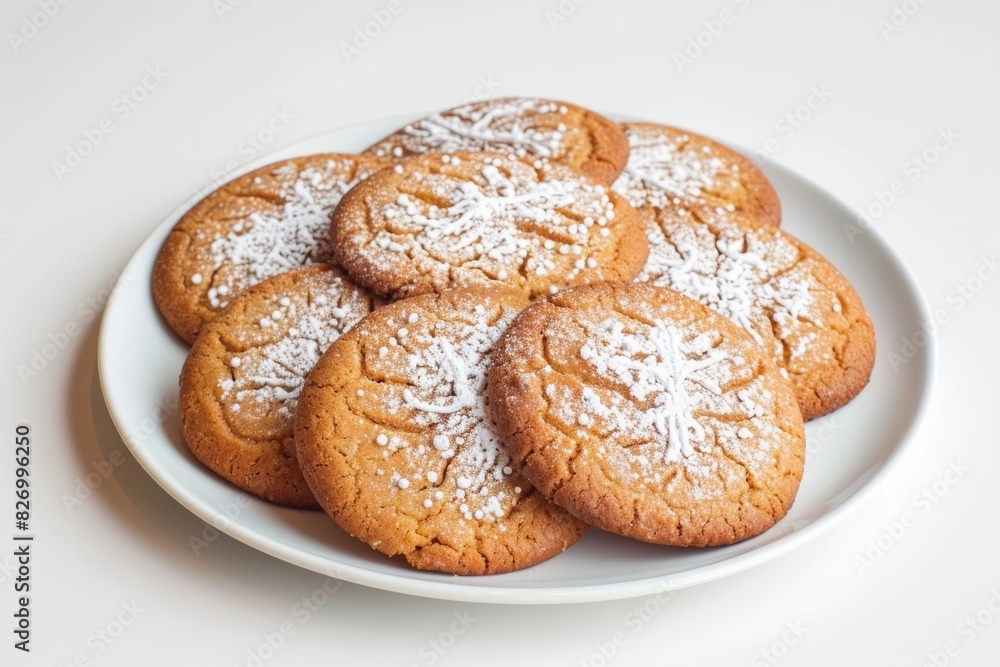 Impeccably arranged gingersnap cookies Impeccably arranged gingersnap cookies