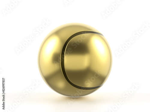 Gold tennis ball