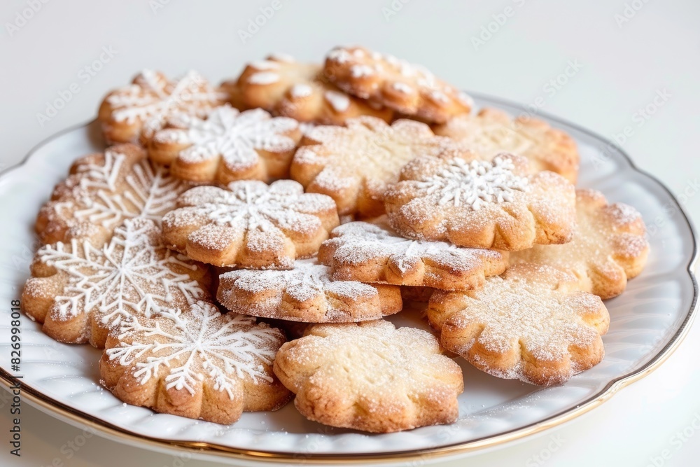 Aunt Eileen's Festive Butter Cookies with Powdered Sugar Aunt Eileen's Festive Butter Cookies with Powdered Sugar