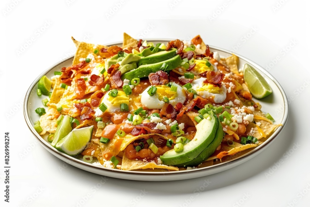 Tasty Bacon and Egg Nachos with a Symphony of Flavors and Textures Tasty Bacon and Egg Nachos with a Symphony of Flavors and Textures