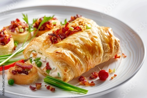 Bacon Ranch Cream Cheese Wellington with Reduced-Fat Cream Cheese