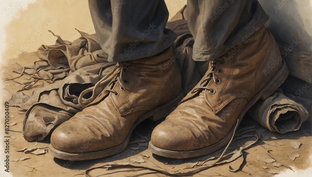 A character who finds an old, abandoned pair of shoes and uncovers a mystery hidden within them ai_generated A character who finds an old, abandoned pair of shoes and uncovers a mystery hidden within them ai_generated