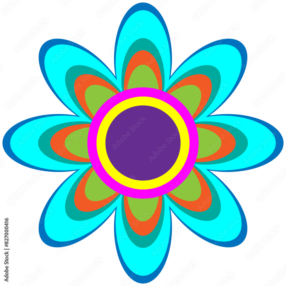 Flower Rangoli Illustration - Rangoli Diwali - Indian art Flower Rangoli Illustration - Rangoli Diwali - Indian art