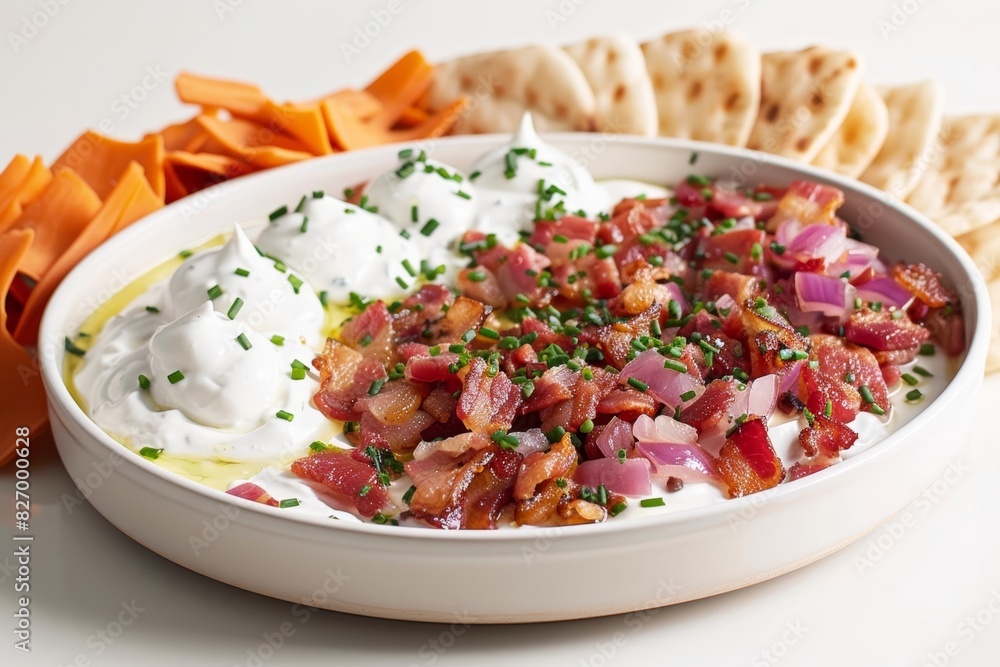 Delectable Bacon Onion Dip with Caramelized Onions and Fresh Chives Delectable Bacon Onion Dip with Caramelized Onions and Fresh Chives