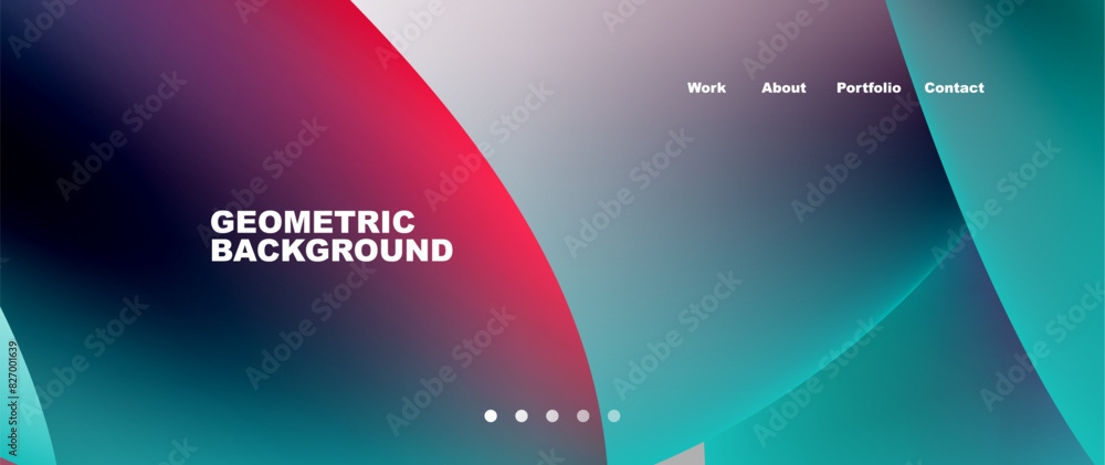 Web page design with geometric elements - circle and wave. Techno art concept. Vector Illustration For Wallpaper, Banner, Background, Card, Book Illustration, landing page Web page design with geometric elements - circle and wave. Techno art concept. Vector Illustration For Wallpaper, Banner, Background, Card, Book Illustration, landing page