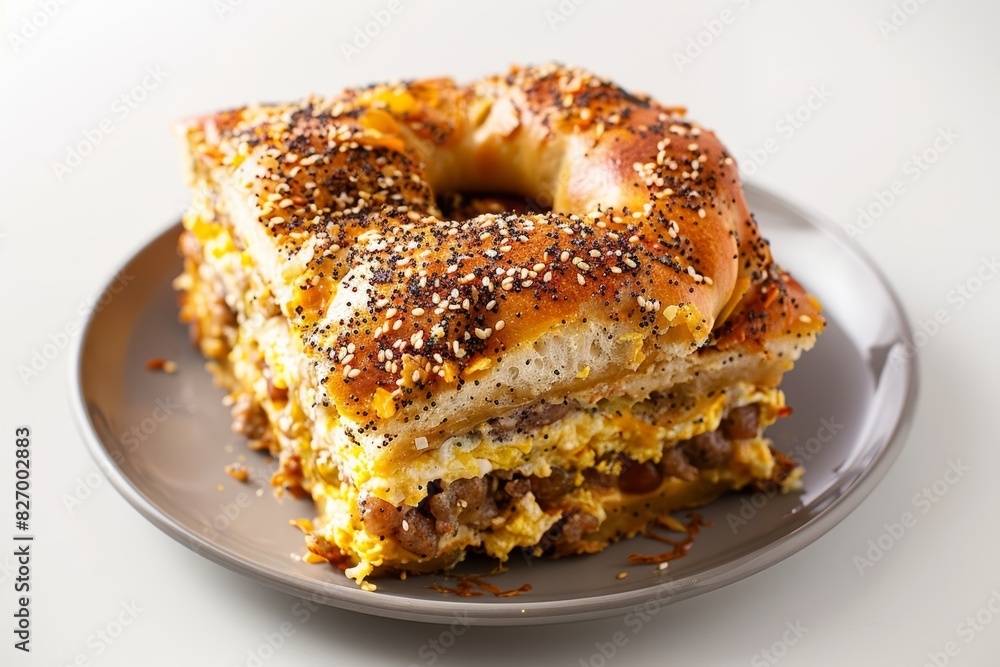 Vibrant Bagel Breakfast Casserole with Everything Bagel Seasoning Vibrant Bagel Breakfast Casserole with Everything Bagel Seasoning