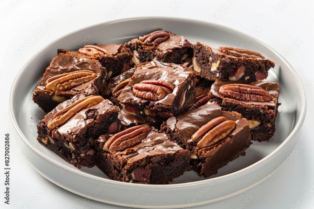 Elegant Display of Bacon and Pecan Brownies Elegant Display of Bacon and Pecan Brownies
