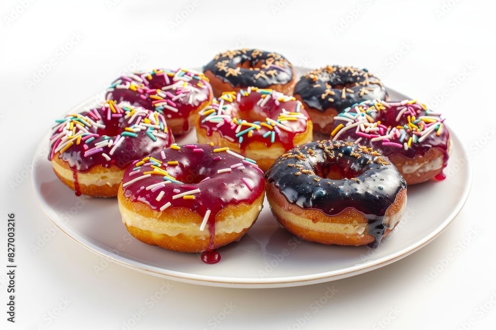 Irresistible Baked Donuts with Colorful Fruit Glaze Irresistible Baked Donuts with Colorful Fruit Glaze