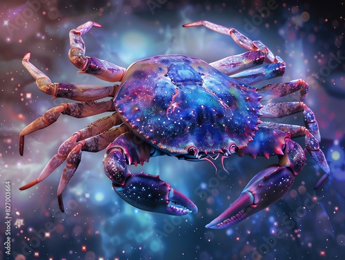 Cancer, zodiac sign, 3D render