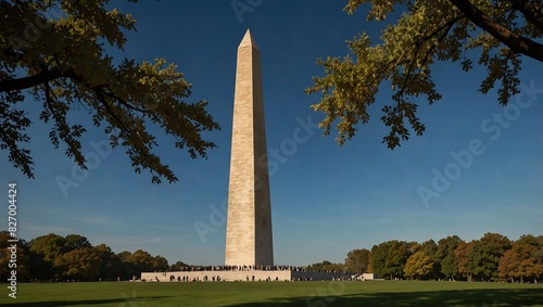 state monument at sunset