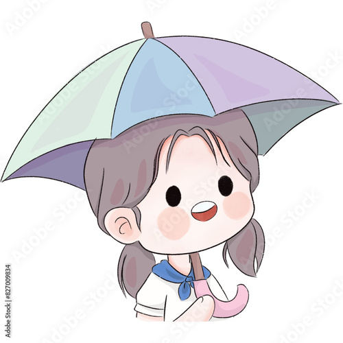 girl with umbrella