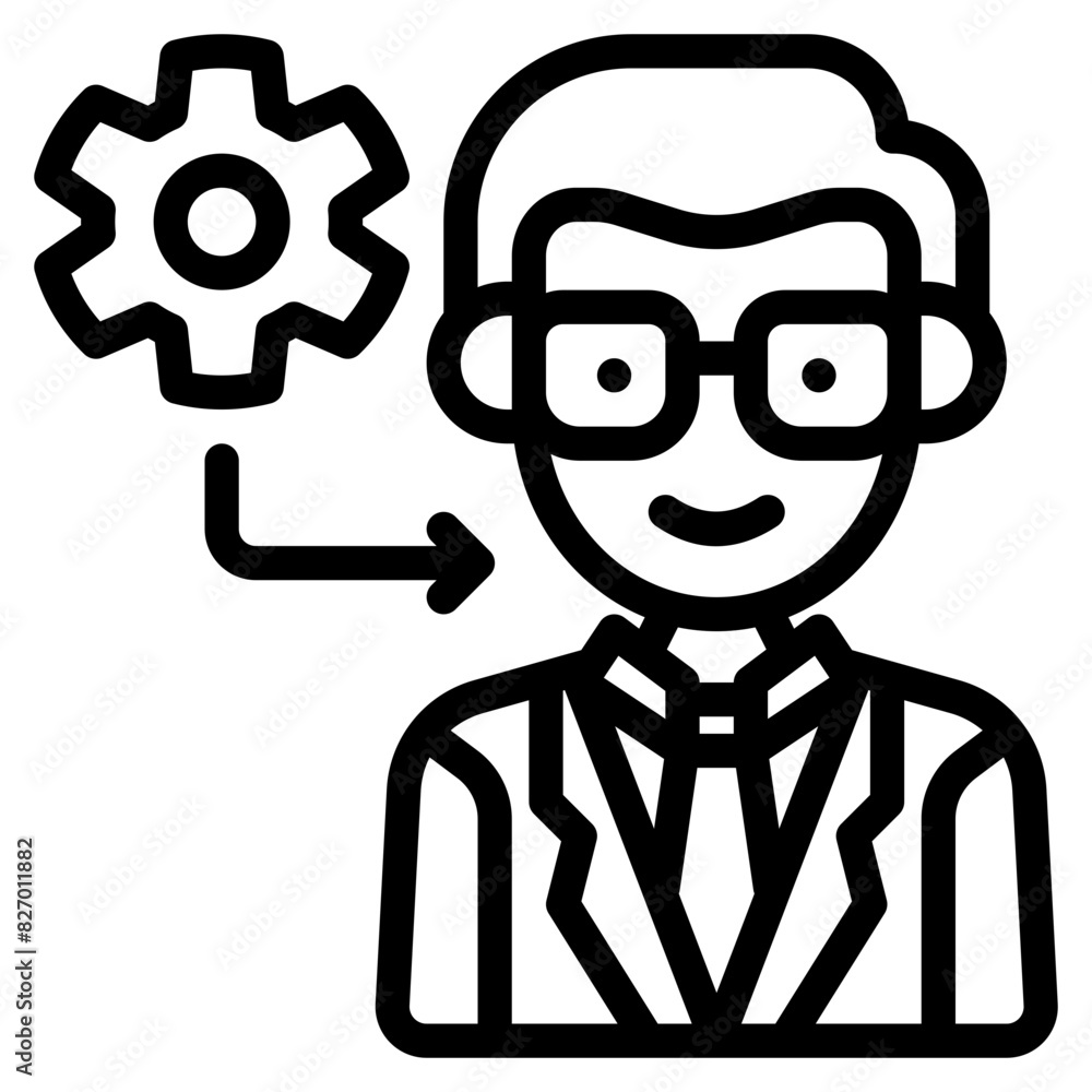 repair business outline icon and illustration repair business outline icon and illustration