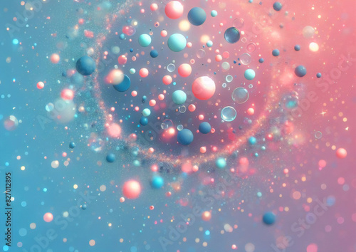 Wallpaper Mural Purple unicorn background. Pastel watercolor sky with glitter stars and bokeh. Fantasy galaxy with holographic texture. Magic marble space. Torontodigital.ca