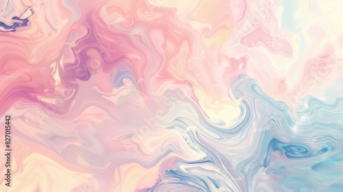 A soft pastel abstract background with fluid, marble-like patterns.