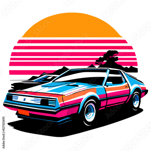 street artgraffiti  vintage retro vibes design a t-shirt graphic inspired by retro 80s aesthetics