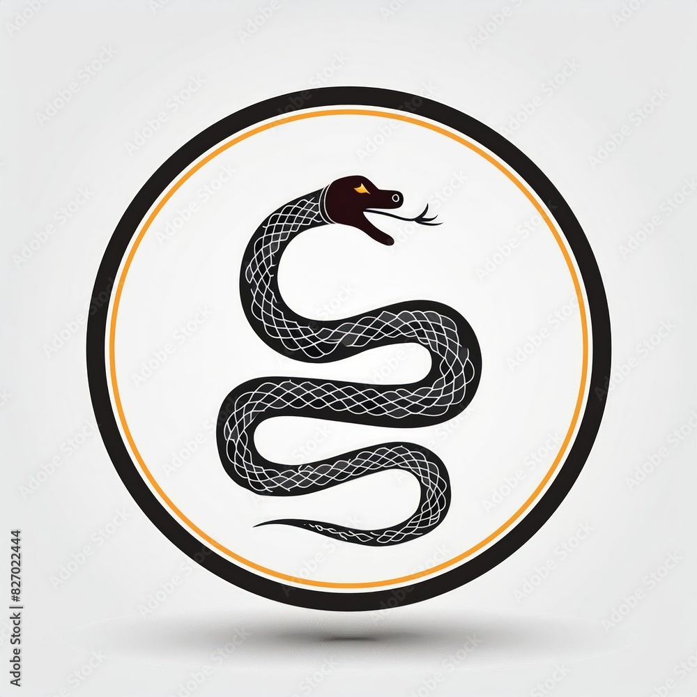 snake symbol on a white background snake symbol on a white background