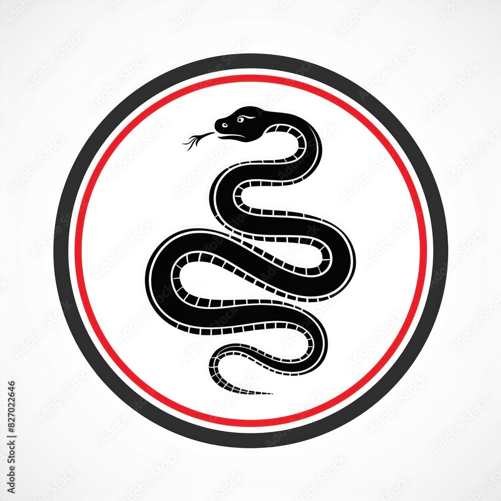 snake symbol on a white background snake symbol on a white background