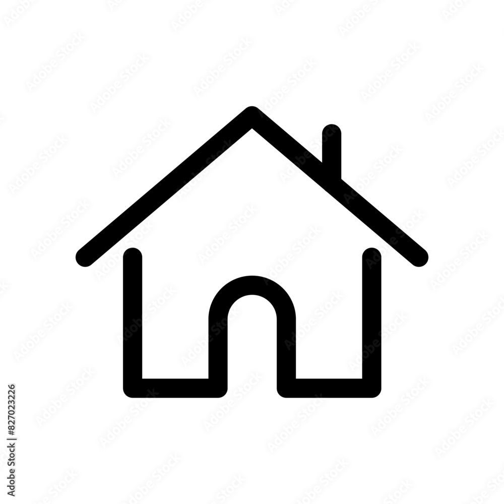 House line icon isolated on white background. House line icon isolated on white background.