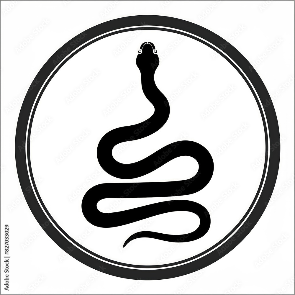 Fototapeta premium snake illustration art design or logo snake or icon snake or vector snake