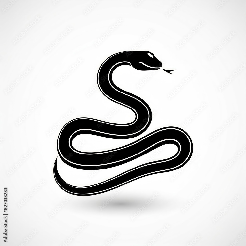 Fototapeta premium snake illustration art design or logo snake or icon snake or vector snake