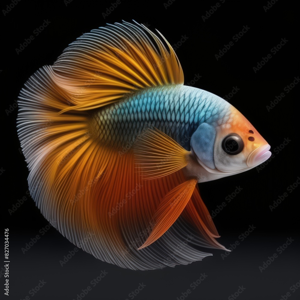 Fototapeta premium betta fish Double Tail or Double Tail Betta