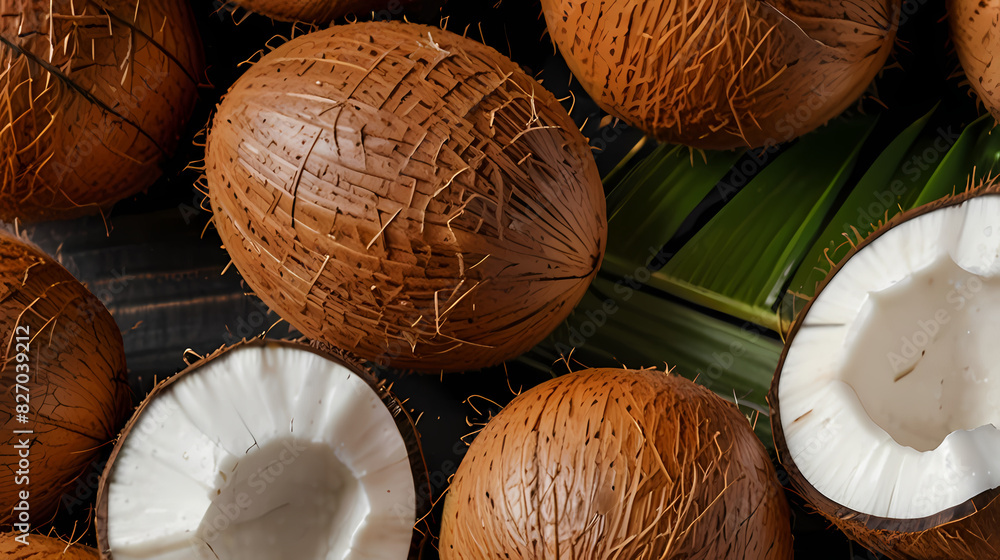 Coconut Pattern Background Coconut Pattern Background