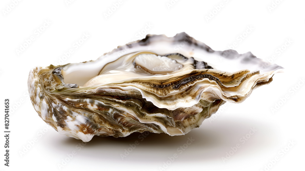 oyster against white background oyster against white background