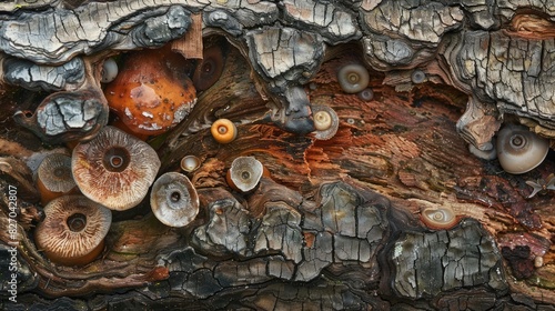 Joyful exploration of rare treasures found within tree bark