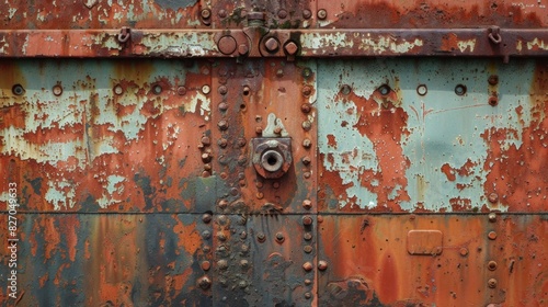 A closeup shot of the barges rusted exterior stained with years of hauling coal. © Justlight