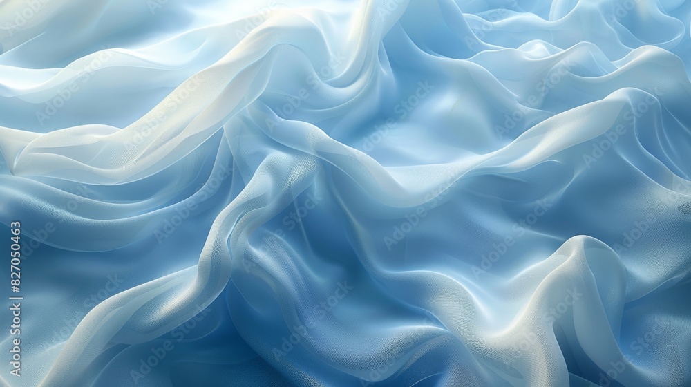 Obraz premium Clean Light Blue Minimalistic Background with Gentle Waves