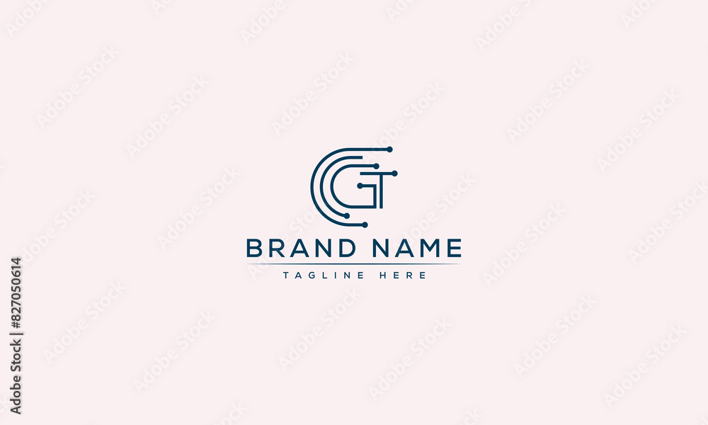 Logo design letter GT . Elegant modern. Vector template. Logo design letter GT . Elegant modern. Vector template.