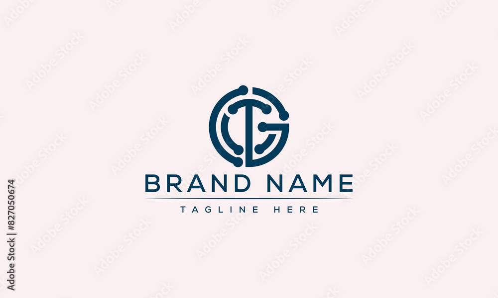 Logo design letter GT . Elegant modern. Vector template. Logo design letter GT . Elegant modern. Vector template.