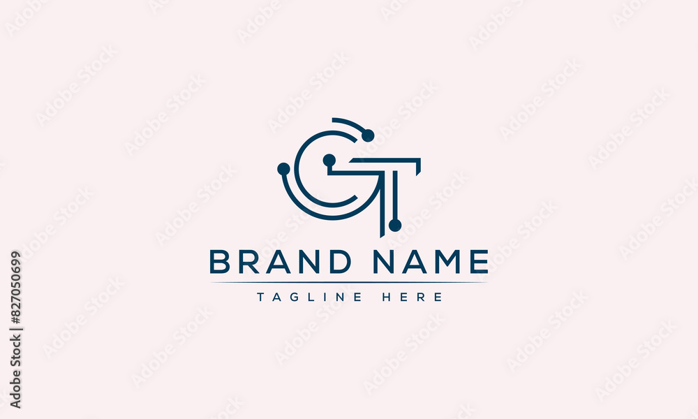 Logo design letter GT . Elegant modern. Vector template. Logo design letter GT . Elegant modern. Vector template.