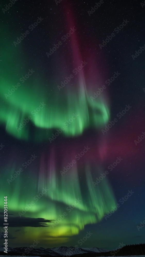 Fototapeta premium beautiful and peaceful view of the aurora