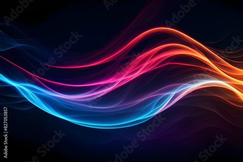 abstract neon waves background, backgrounds 