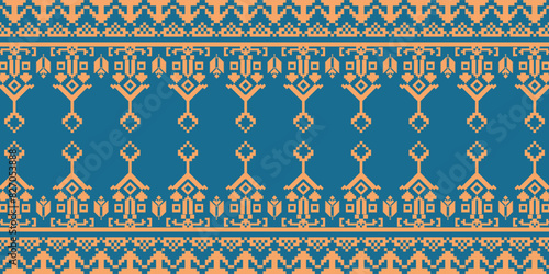 Elegant fabric borders and intricate textile patterns for fashion designs, adding sophistication to garments. Ideal for dressmaking and high-end apparel.