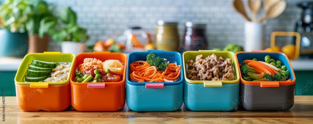 Packing lunch with a hightech lunchbox that keeps food at the perfect temperature, showcasing diverse families