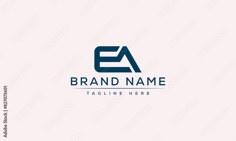 Logo design letter EA . Elegant modern. Vector template. Logo design letter EA . Elegant modern. Vector template.