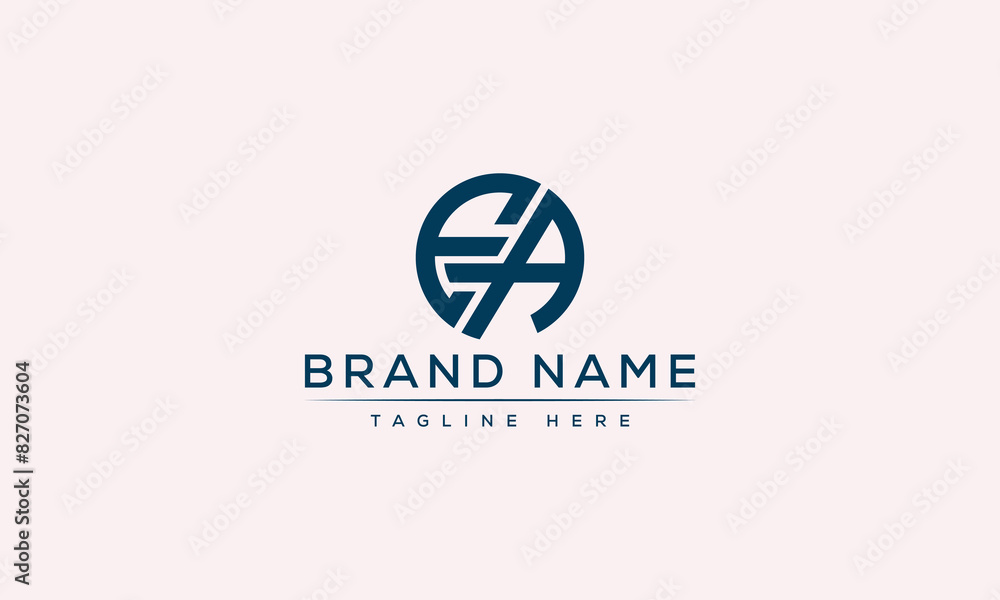 Logo design letter EA . Elegant modern. Vector template. Logo design letter EA . Elegant modern. Vector template.