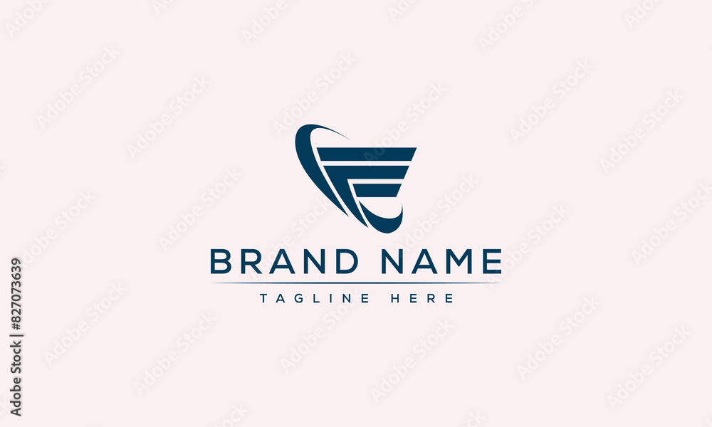 Logo design letter F . Elegant modern. Vector template. Logo design letter F . Elegant modern. Vector template.