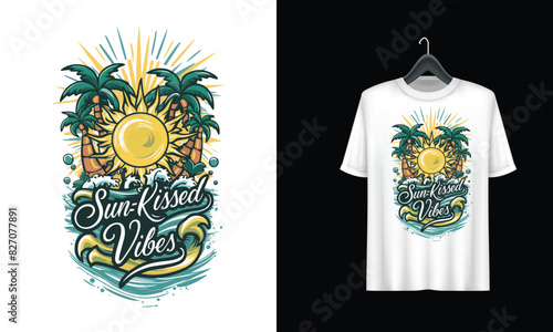 Vector summer t shirt design