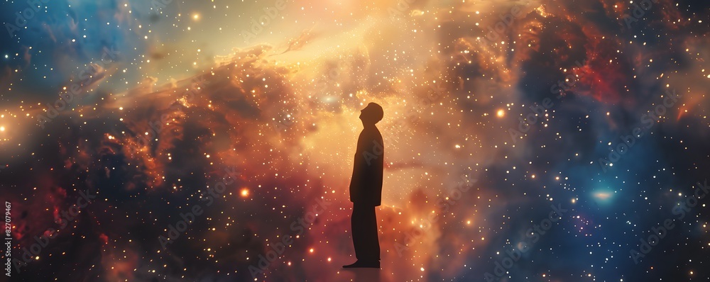Craft a visually striking masterpiece by merging a musicians presence with the vastness of a starry sky in a wideangle double exposure Infuse harmony and magic into this captivatin Craft a visually striking masterpiece by merging a musicians presence with the vastness of a starry sky in a wideangle double exposure Infuse harmony and magic into this captivatin