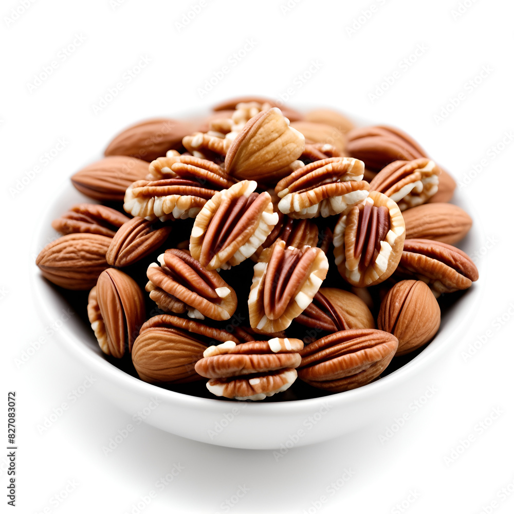 nuts on white background nuts on white background
