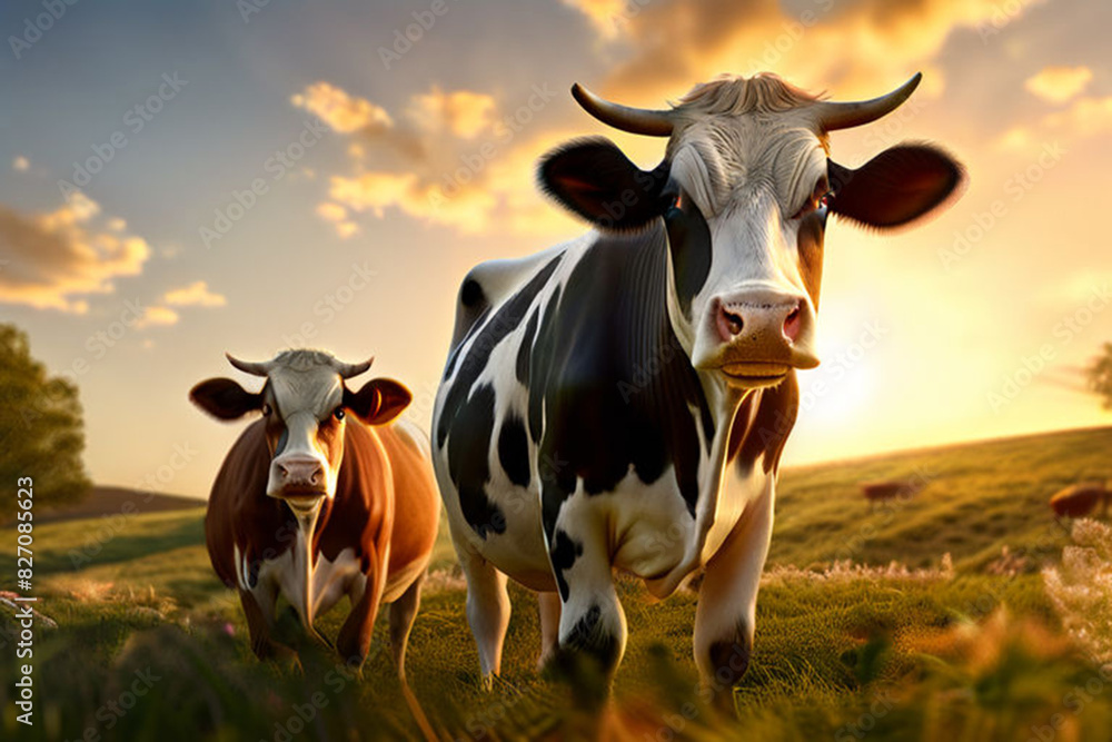 cow on a meadow cow on a meadow