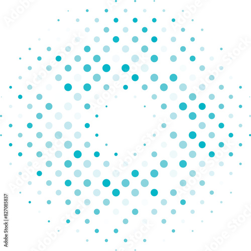 round shape halftone graphical elements.