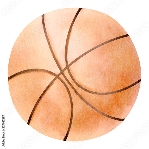 watercolor basketball