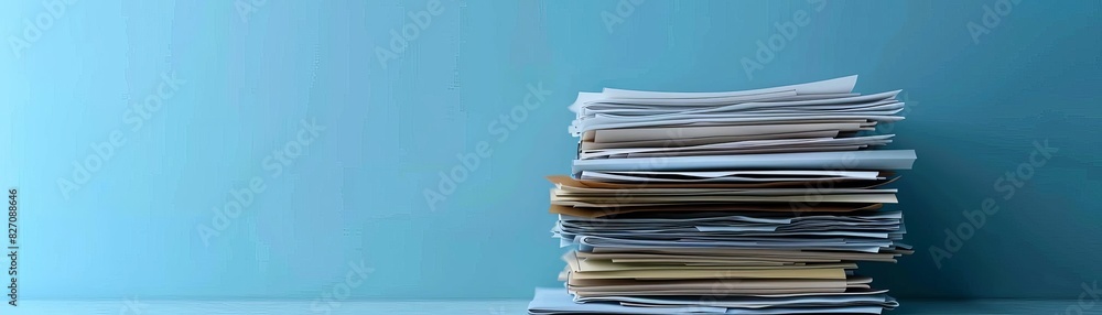 stacked paperwork on a pristine surface, flat design, front view, minimalistic theme, animation, Analogous Color Scheme stacked paperwork on a pristine surface, flat design, front view, minimalistic theme, animation, Analogous Color Scheme
