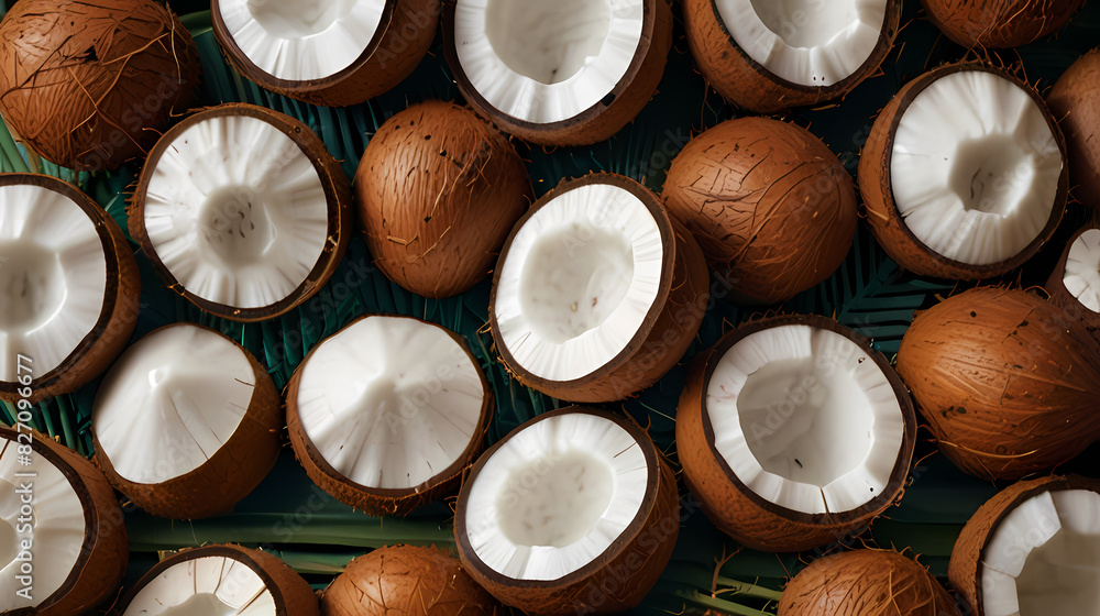 Coconut Pattern Background Coconut Pattern Background