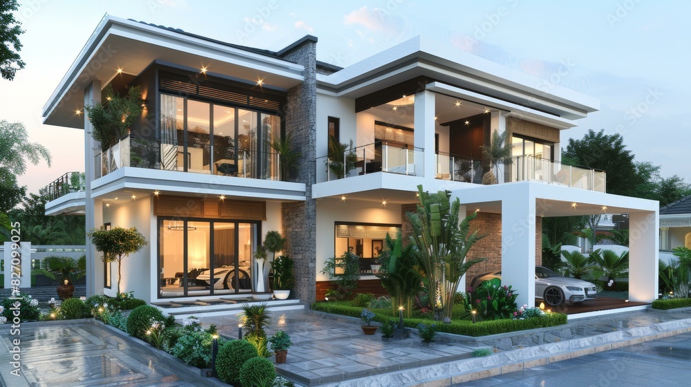 Modern style villa Modern style villa