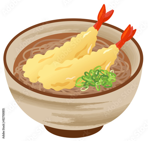 Tempura Soba illustration